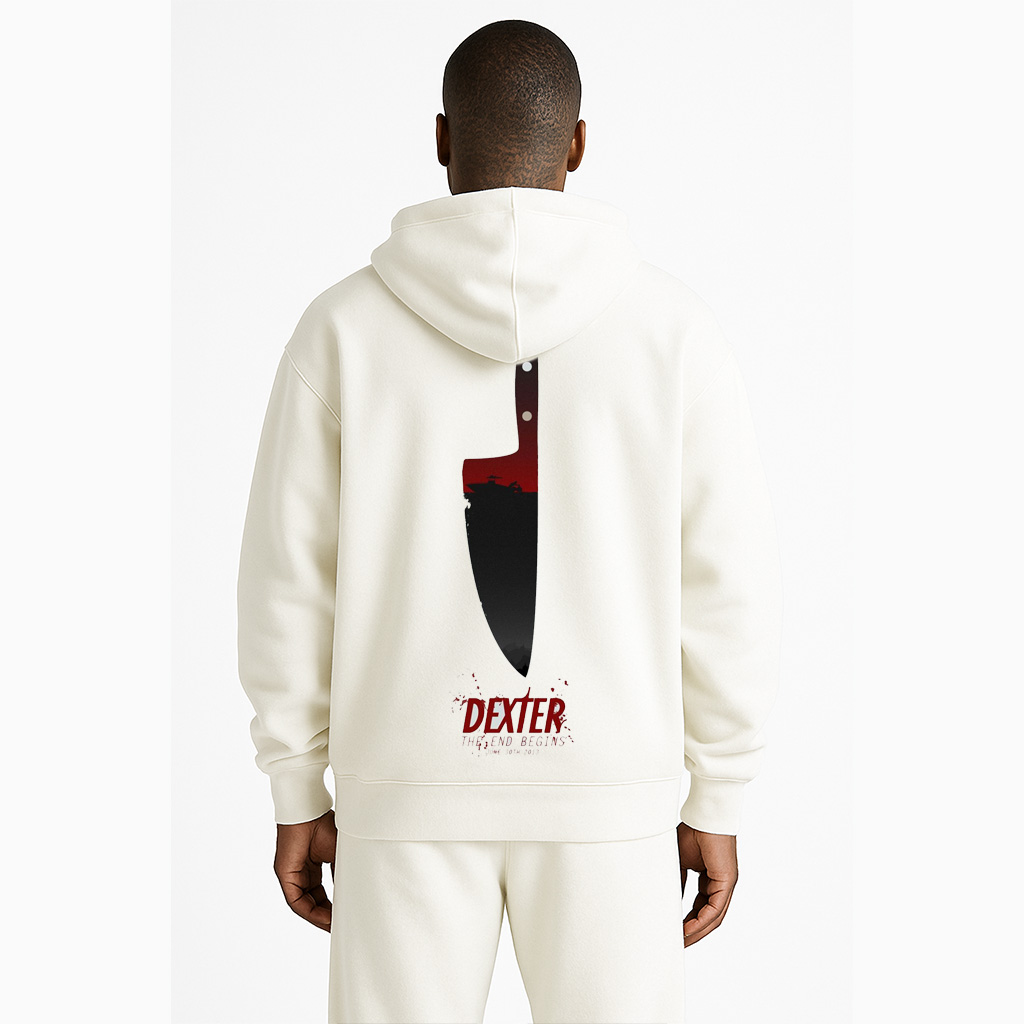 Dexter Slice of Knife White Hoodie