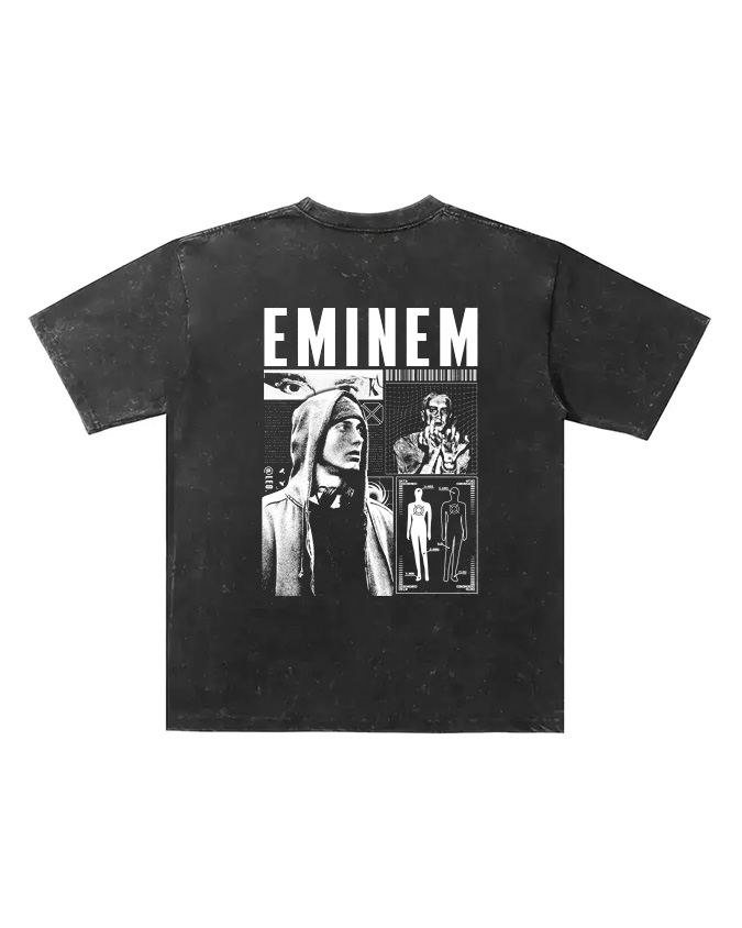 EMINEM Printed Unisex Washed T-Shirt
