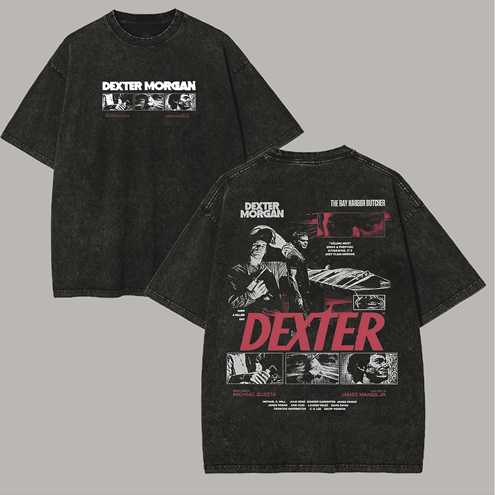 Dexter Morgan Printed Unisex Washed T-Shirt